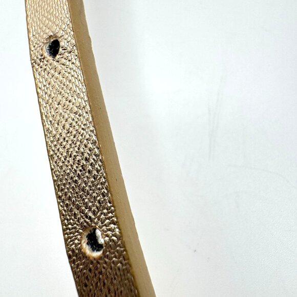 Calvin Klein Gold Tone Buckle For Women 37" - 41" Woven Textured Leather - Picture 5 of 6